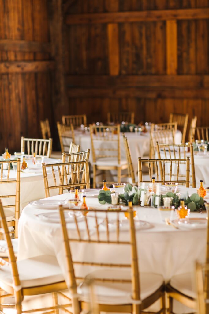 up close look at guest table at the  vermont swiss and bloom farm, vermont wedding venues 