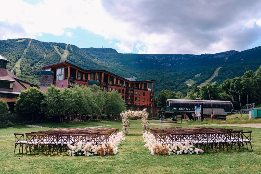 statemetn arbor and aisle flowers from a wedding flower consulation